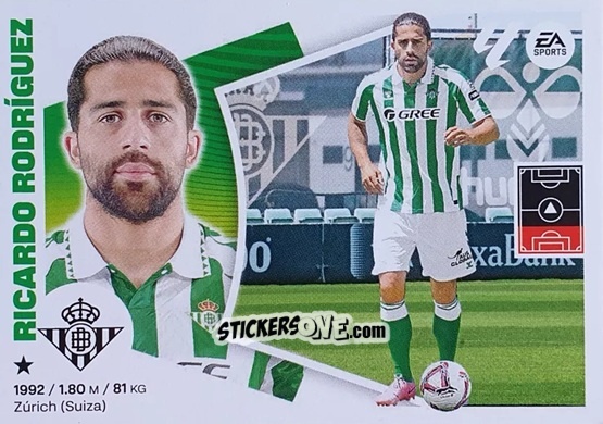 Cromo Ricardo Rodríguez (33) - Real Bétis - LaLiga 2024-2025
 n. 713 - Colecciones ESTE