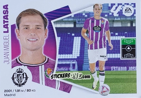 Sticker Juanmi Latasa (35) - Real Valladolid - LaLiga 2024-2025
 n. 715 - Colecciones ESTE