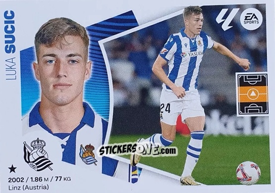 Cromo Luka Sučić (40) - Real Sociedad - LaLiga 2024-2025
 n. 720 - Colecciones ESTE