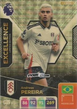 Cromo Andreas Pereira - English Premier League 2024-2025. Adrenalyn XL
 n. EX7 - Panini