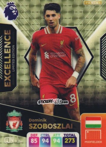 Cromo Dominik Szoboszlai - English Premier League 2024-2025. Adrenalyn XL
 n. EX8 - Panini