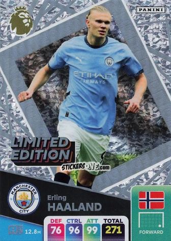 Cromo Erling Haaland - English Premier League 2024-2025. Adrenalyn XL
 n. LE-EH - Panini