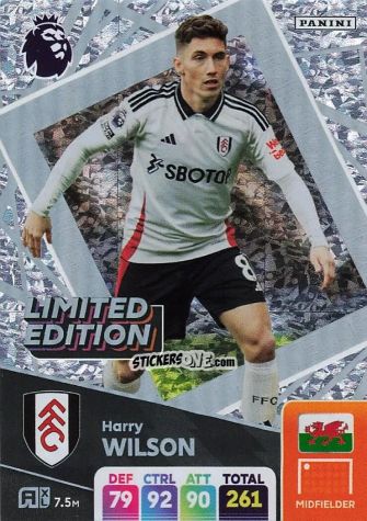 Cromo Harry Wilson - English Premier League 2024-2025. Adrenalyn XL
 n. LE-HW - Panini
