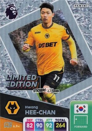 Sticker Hwang Hee Chan - English Premier League 2024-2025. Adrenalyn XL
 n. LE-HHC - Panini