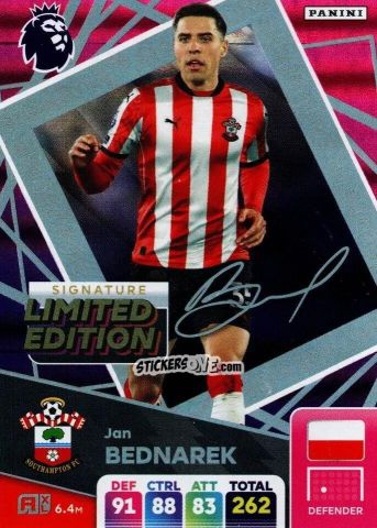 Sticker Jan Bednarek - English Premier League 2024-2025. Adrenalyn XL
 n. LEPS-JB - Panini
