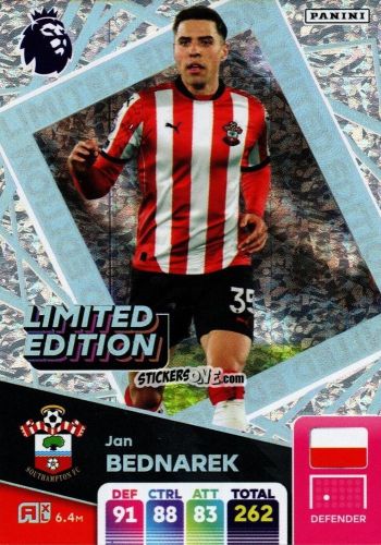 Sticker Jan Bednarek - English Premier League 2024-2025. Adrenalyn XL
 n. LE-JB - Panini