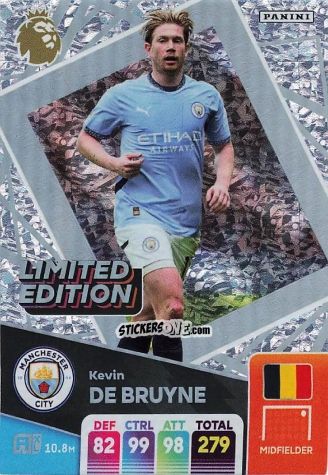 Cromo Kevin De Bruyne - English Premier League 2024-2025. Adrenalyn XL
 n. LE-KDB - Panini