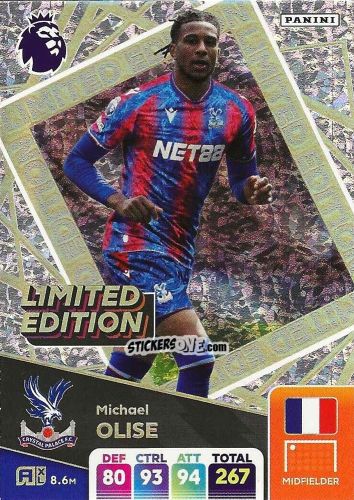 Sticker Michael Olise - English Premier League 2024-2025. Adrenalyn XL
 n. LE-MOL - Panini