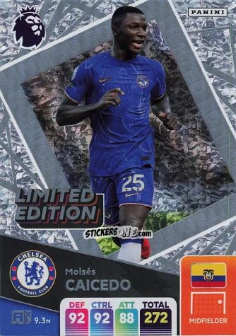Cromo Moises Caicedo - English Premier League 2024-2025. Adrenalyn XL
 n. LE-MC - Panini