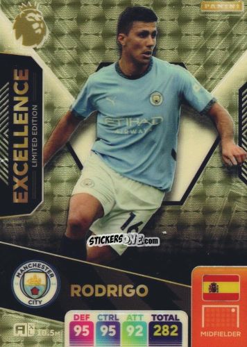 Figurina Rodrigo - English Premier League 2024-2025. Adrenalyn XL
 n. EX3 - Panini