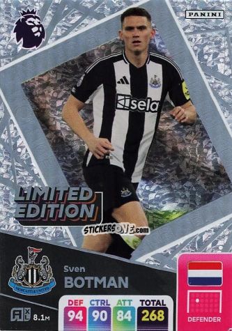 Sticker Sven Botman - English Premier League 2024-2025. Adrenalyn XL
 n. LE-SB - Panini