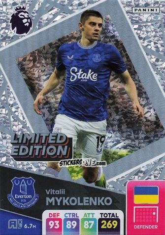 Cromo Vitalii Mykolenko - English Premier League 2024-2025. Adrenalyn XL
 n. LE-VM - Panini