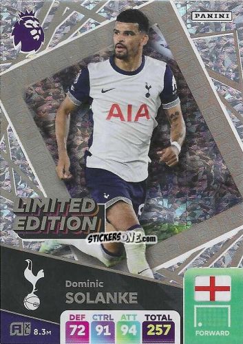 Cromo Dominik Solanke - English Premier League 2024-2025. Adrenalyn XL
 n. LE-DS - Panini