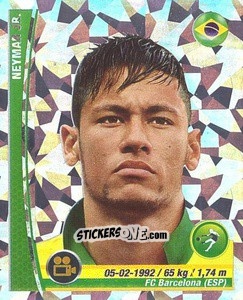 Figurina Neymar Jr - Copa Mundial Brasil 2014 n. 30p - Navarrete