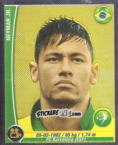 Figurina Neymar Jr - Copa Mundial Brasil 2014 n. 30r - Navarrete