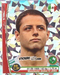 Cromo Javier Hernandez - Copa Mundial Brasil 2014 n. 45p - Navarrete
