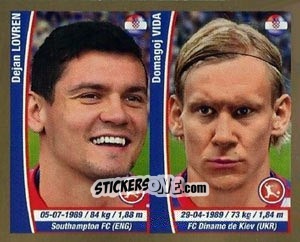 Figurina Dejan Lovren / Domagoj Vida - Copa Mundial Brasil 2014 n. 52 - Navarrete