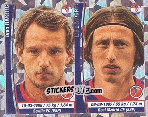 Cromo Ivan Rakitic / Luka Modric - Copa Mundial Brasil 2014 n. 54p - Navarrete