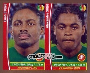 Figurina Eyong Enoh / Alex Song - Copa Mundial Brasil 2014 n. 62 - Navarrete