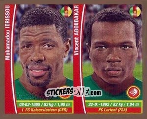 Cromo Mohamadou Idrissou / Vincent Aboubakar - Copa Mundial Brasil 2014 n. 66 - Navarrete