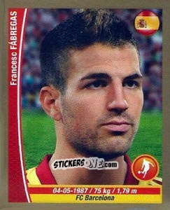 Cromo Cesc Fabregas - Copa Mundial Brasil 2014 n. 79 - Navarrete