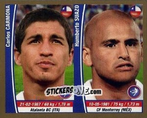 Figurina Carlos Carmona / Humberto Suazo - Copa Mundial Brasil 2014 n. 109 - Navarrete