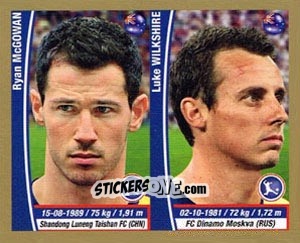 Figurina Ryan McGowan / Luke Wilkshire - Copa Mundial Brasil 2014 n. 115 - Navarrete