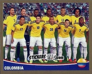 Cromo Equipo-Columbia - Copa Mundial Brasil 2014 n. 121 - Navarrete