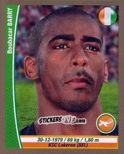 Cromo Boubacar Barry - Copa Mundial Brasil 2014 n. 141 - Navarrete