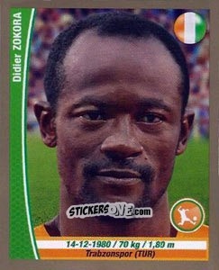 Cromo Didier Zokora - Copa Mundial Brasil 2014 n. 146 - Navarrete