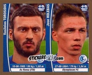 Figurina Vasilis Torosidis / Jose Holebas - Copa Mundial Brasil 2014 n. 159 - Navarrete