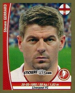 Cromo Steven Gerrard - Copa Mundial Brasil 2014 n. 185 - Navarrete
