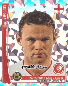 Figurina Wayne Rooney - Copa Mundial Brasil 2014 n. 191p - Navarrete