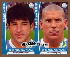 Cromo Nicolas Lodeiro / Maxi Pereira - Copa Mundial Brasil 2014 n. 215 - Navarrete