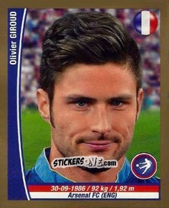 Figurina Olivier Giroud - Copa Mundial Brasil 2014 n. 246 - Navarrete