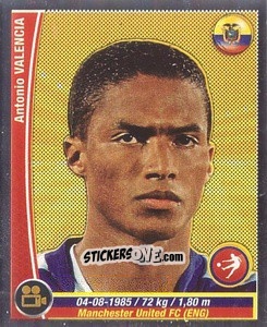 Cromo Antonio Valencia - Copa Mundial Brasil 2014 n. 262r - Navarrete