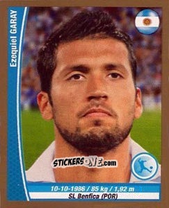 Cromo Ezequiel Garay - Copa Mundial Brasil 2014 n. 286 - Navarrete