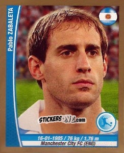 Figurina Pablo Zabaleta - Copa Mundial Brasil 2014 n. 290 - Navarrete