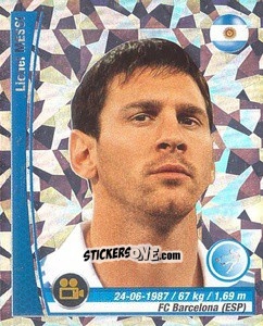 Cromo Lionel Messi - Copa Mundial Brasil 2014 n. 296p - Navarrete
