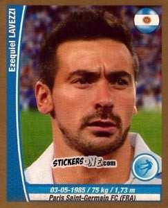 Sticker Ezequiel Lavezzi - Copa Mundial Brasil 2014 n. 298 - Navarrete