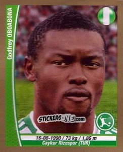 Figurina Godfrey Oboabona - Copa Mundial Brasil 2014 n. 304 - Navarrete