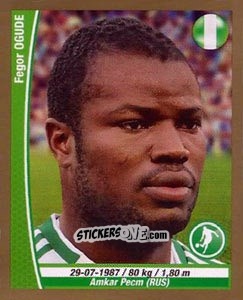 Figurina Fegor Ogude - Copa Mundial Brasil 2014 n. 309 - Navarrete
