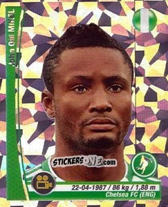 Cromo John Obi Mikel - Copa Mundial Brasil 2014 n. 310p - Navarrete