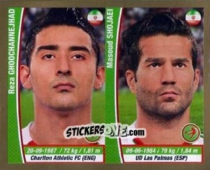 Figurina Reza Ghoochannejhad/ Masoud Shojaei - Copa Mundial Brasil 2014 n. 335 - Navarrete