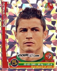 Figurina Cristiano Ronaldo - Copa Mundial Brasil 2014 n. 368p - Navarrete