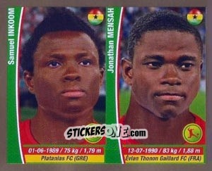 Figurina Samuel Inkoom/ Jonathan Mensah - Copa Mundial Brasil 2014 n. 375 - Navarrete