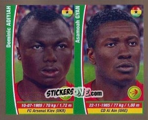 Cromo Dominic Adiyiah/ Asamoah Gyan - Copa Mundial Brasil 2014 n. 380 - Navarrete