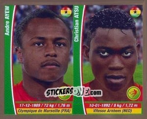 Cromo Andre Ayew / Christian Atsu - Copa Mundial Brasil 2014 n. 381 - Navarrete