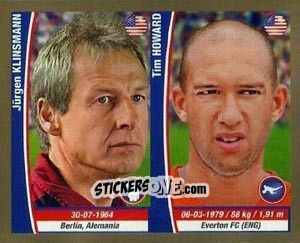 Figurina Jurgen Klinsmann / Tim Howard - Copa Mundial Brasil 2014 n. 383 - Navarrete