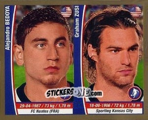 Sticker Alejandro Bedoya / Graham Zusi - Copa Mundial Brasil 2014 n. 387 - Navarrete